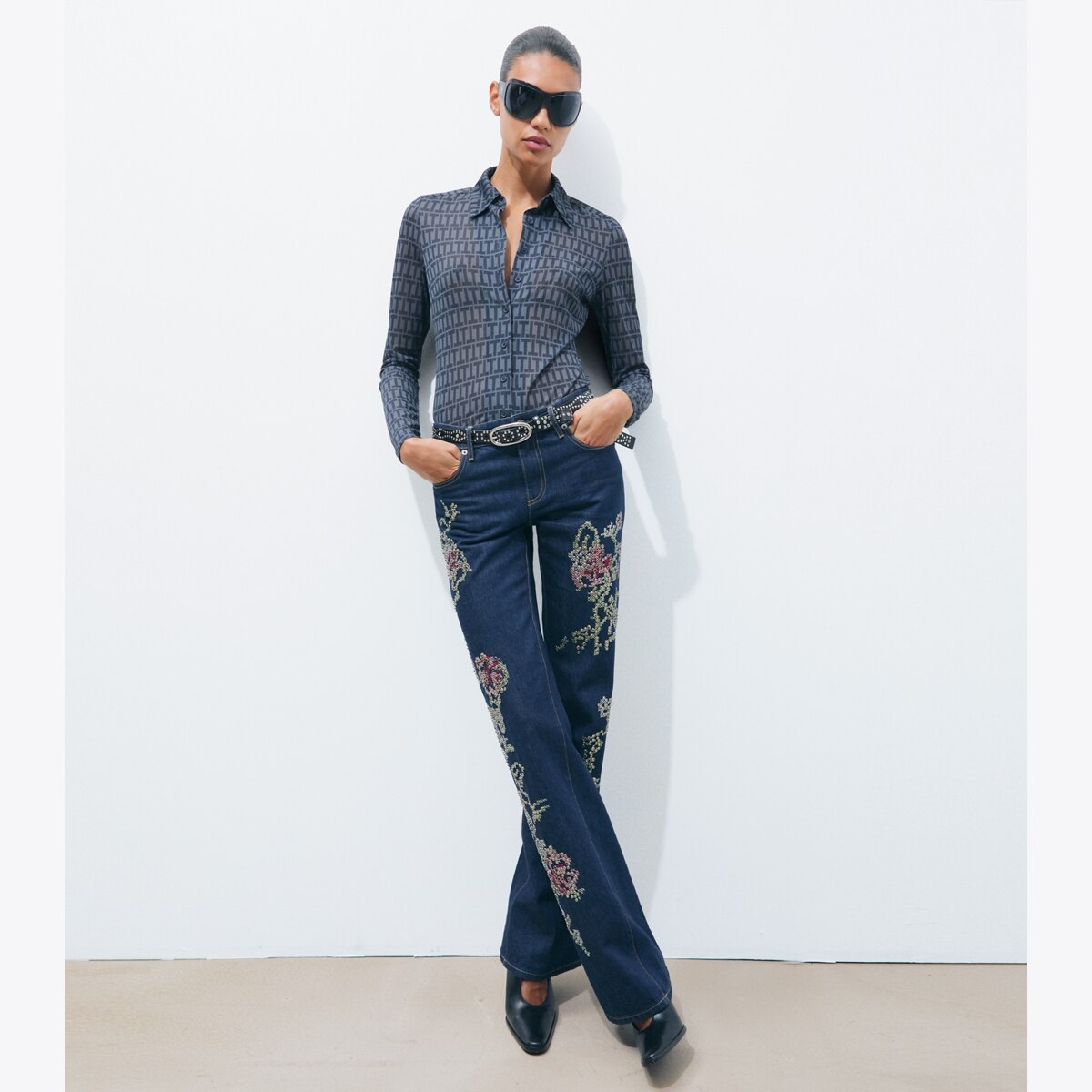 EMBELLISHED BOOTCUT JEAN - thumbnail 2