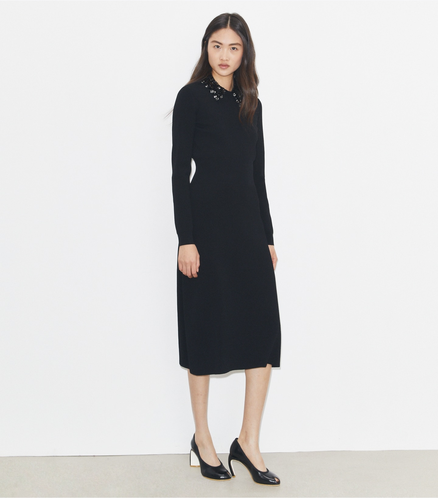 Embellished Collar Dress