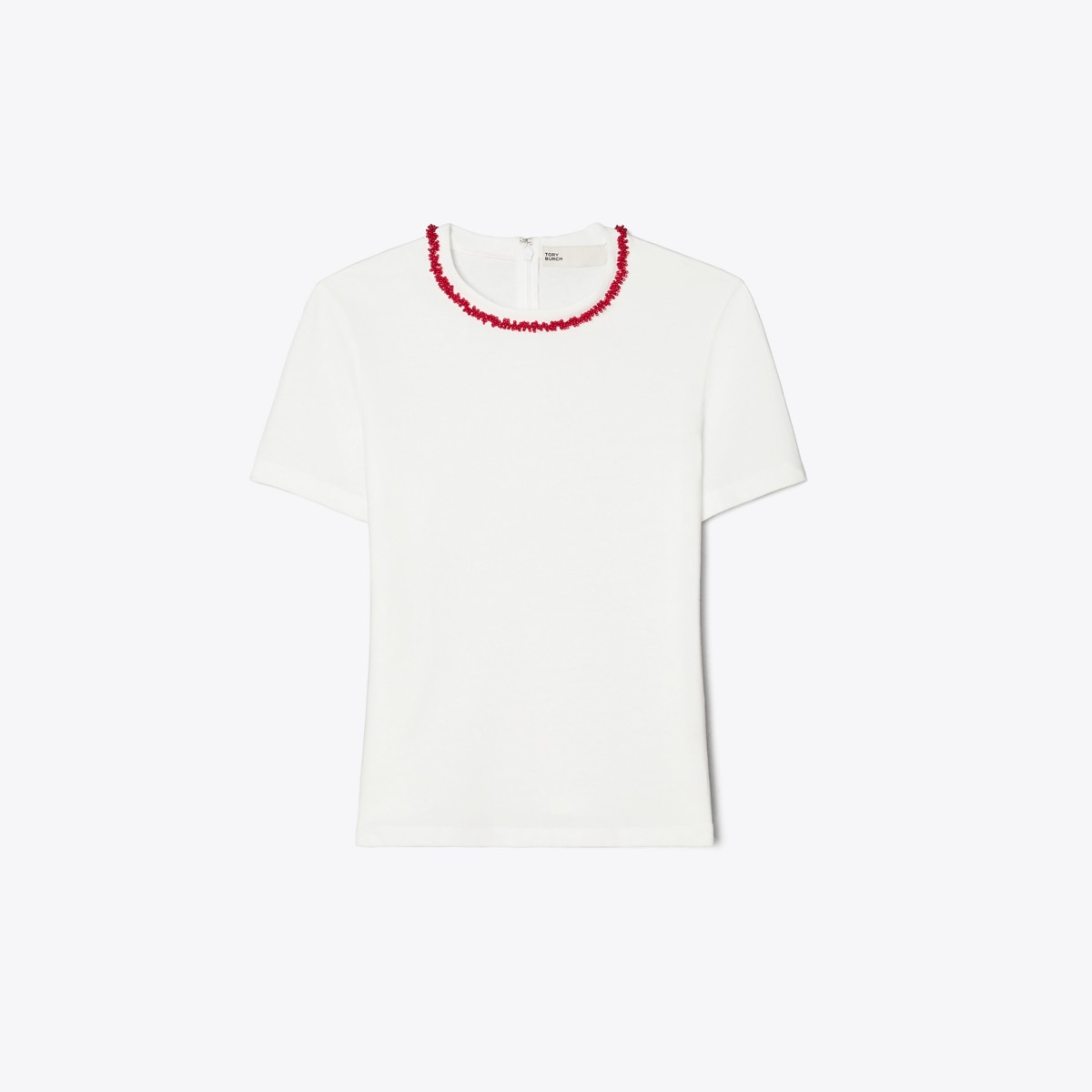 Embellished Cotton T-Shirt: Women's Designer Tops | Tory Burch