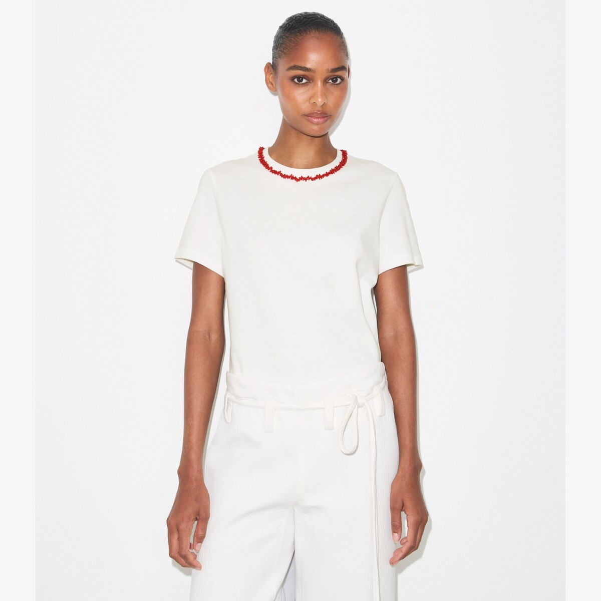 EMBELLISHED COTTON T-SHIRT - thumbnail 2