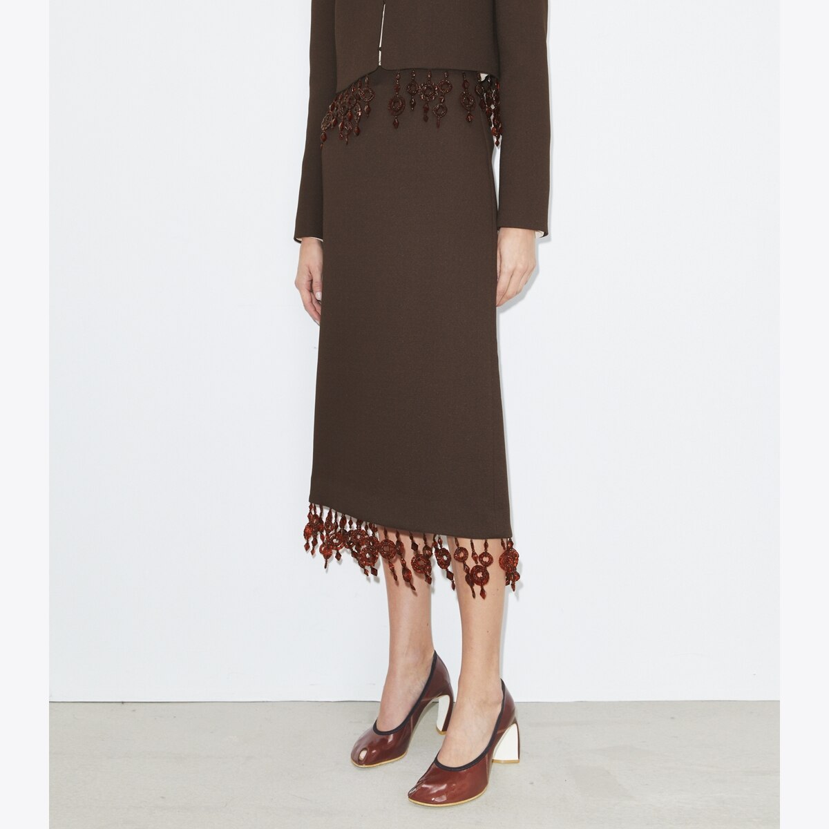 EMBELLISHED CREPE SKIRT - thumbnail 5