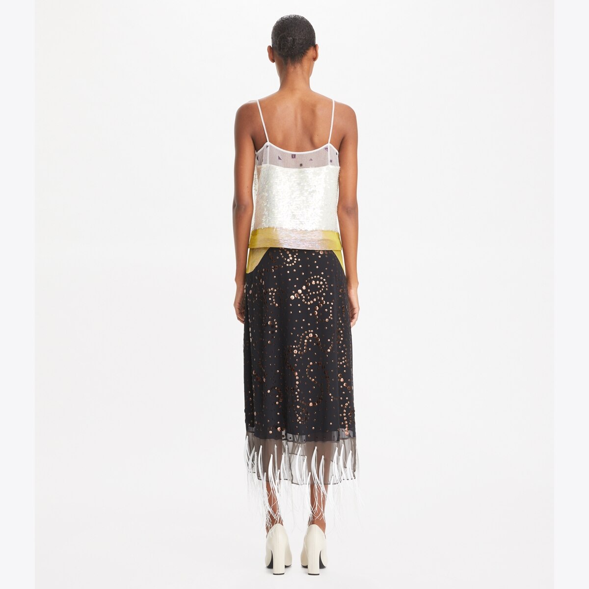 EMBELLISHED LAMÉ SLIP TOP - thumbnail 5