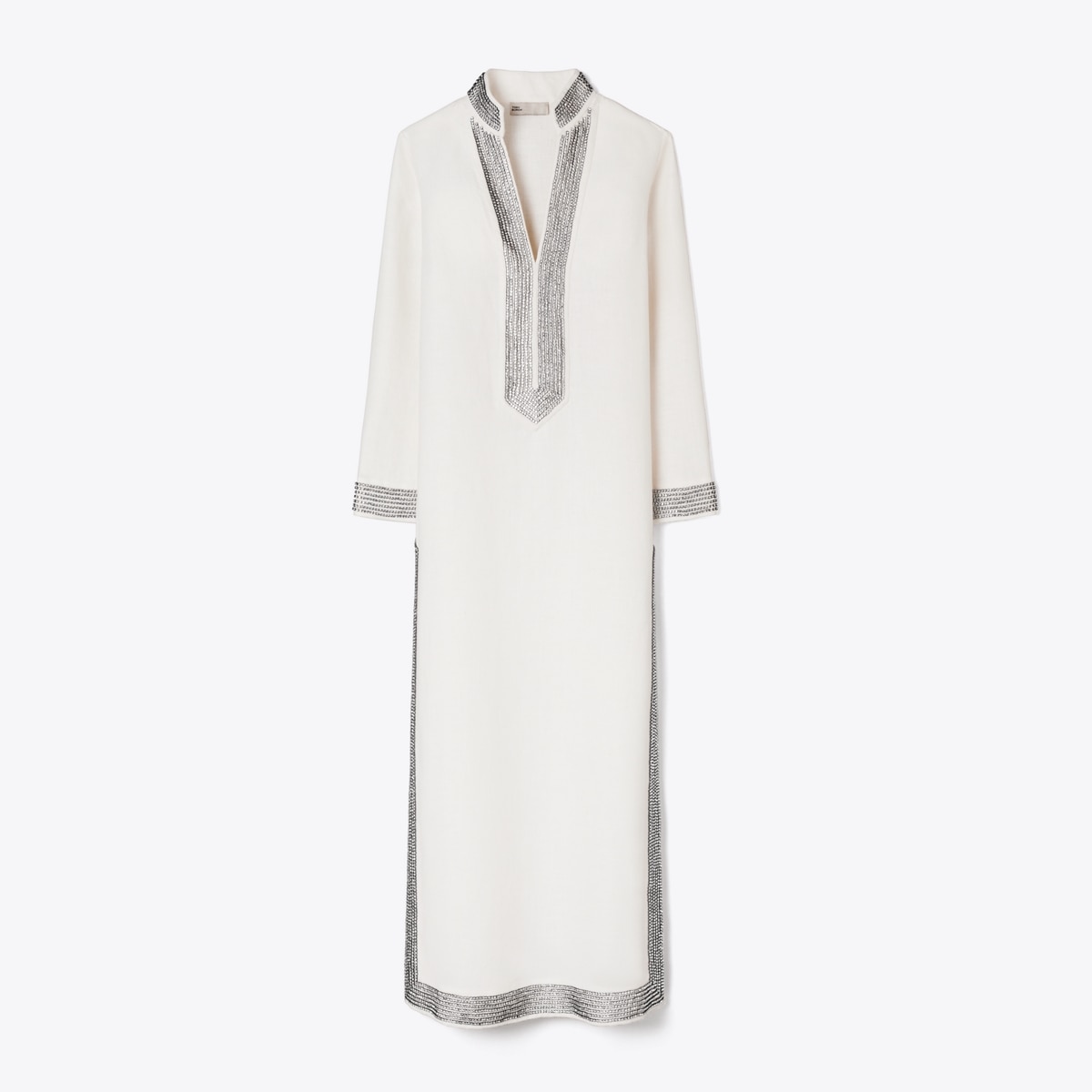 EMBELLISHED LINEN CAFTAN