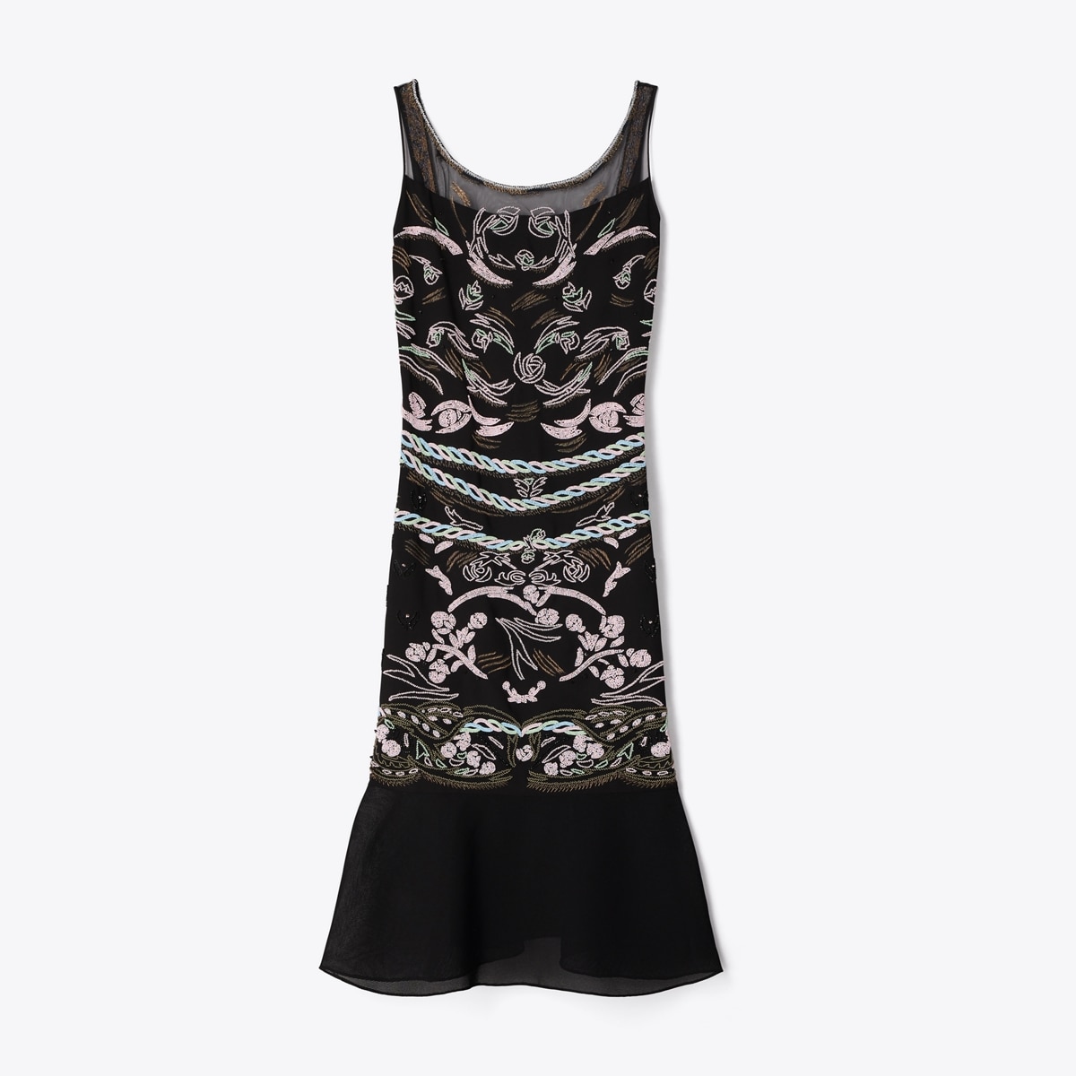 EMBELLISHED MESH DRESS