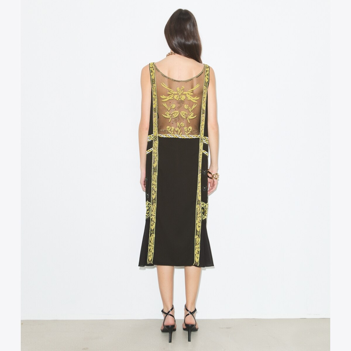 Embellished Mesh Dress: Women's Designer Dresses | Tory Burch