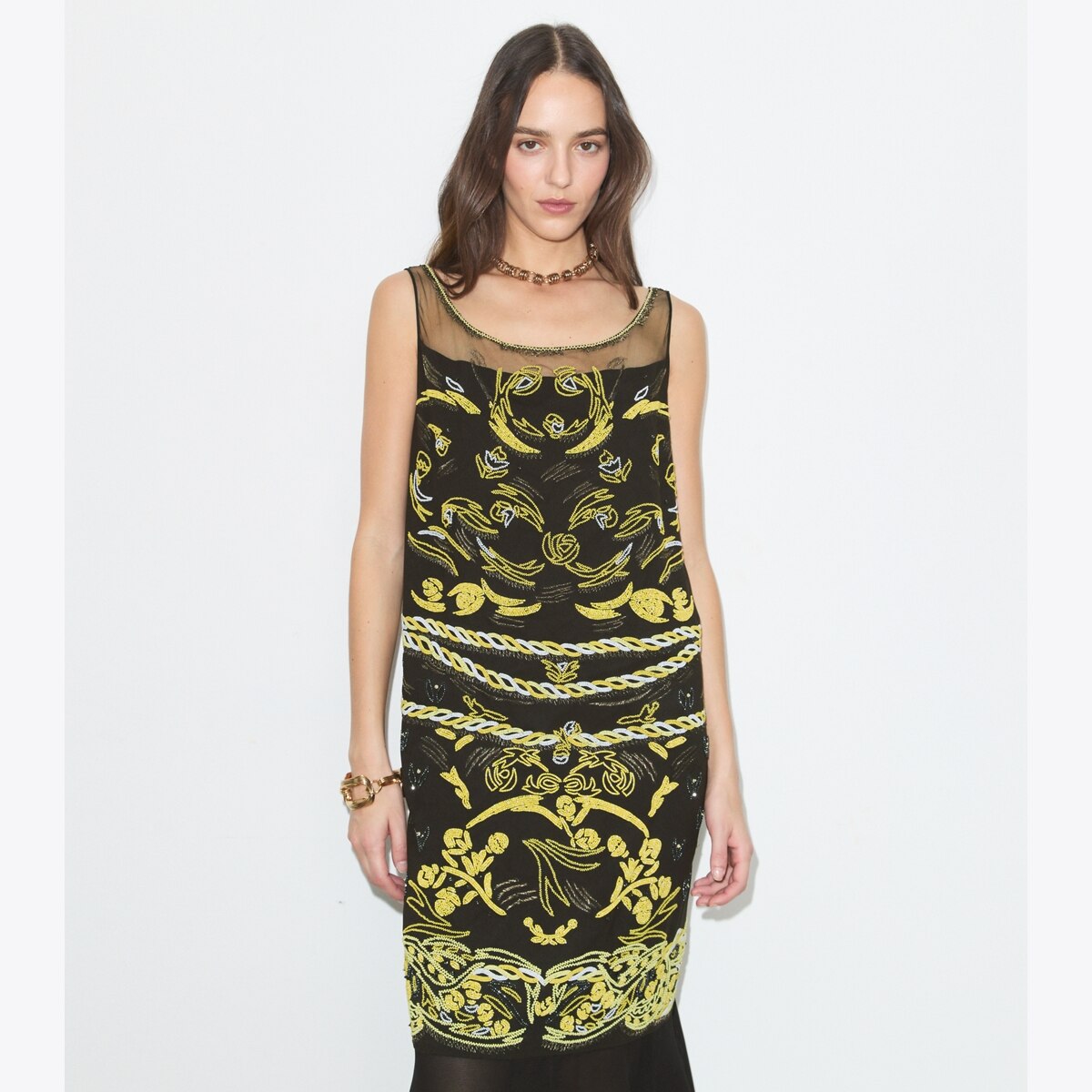 EMBELLISHED MESH DRESS - thumbnail 5