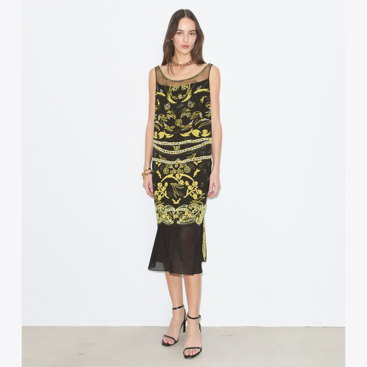 EMBELLISHED MESH DRESS - thumbnail 2