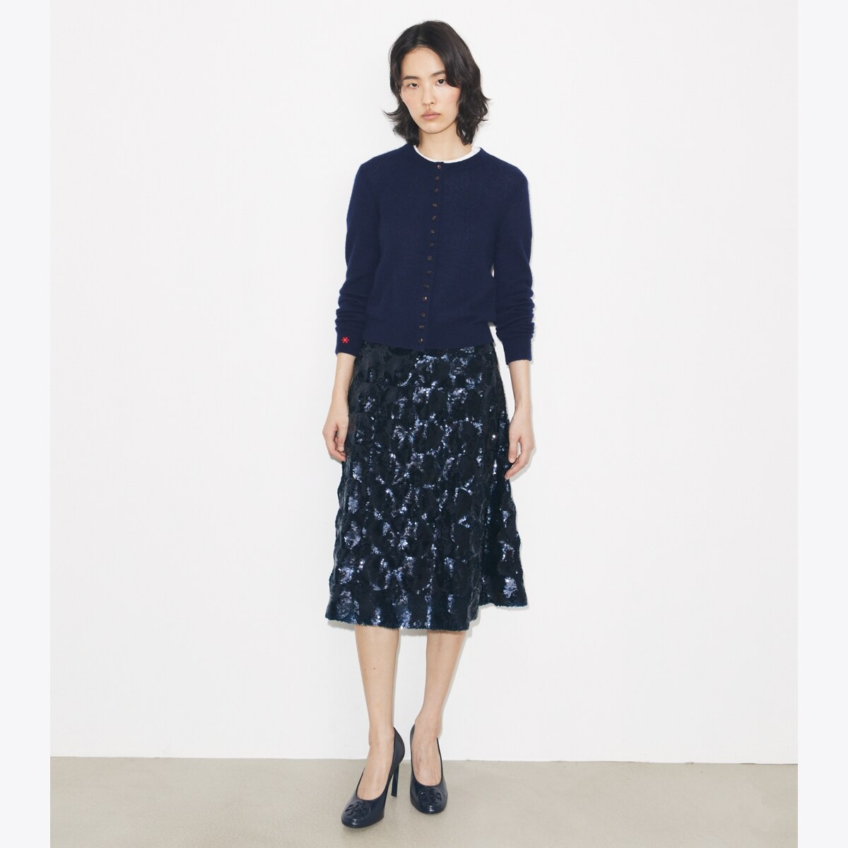 EMBELLISHED SEQUIN SKIRT - thumbnail 2