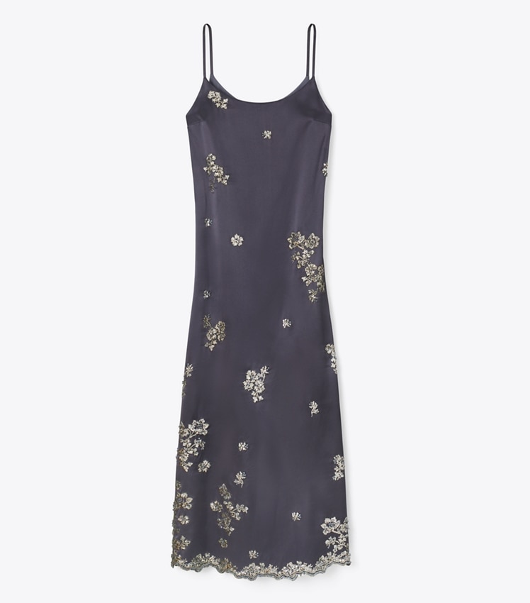 Embellished Silk Dress by Tory Burch