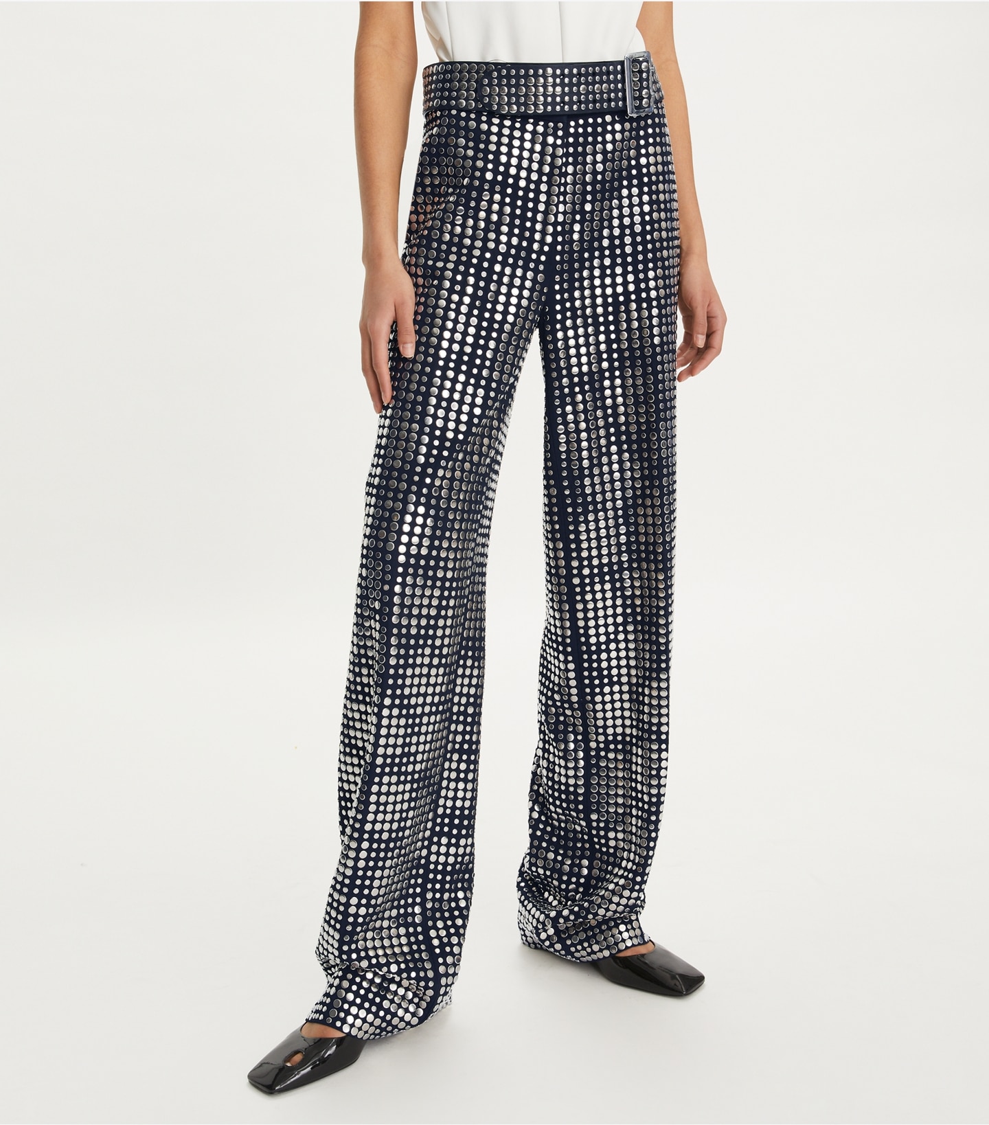 Embellished Viscose Pant