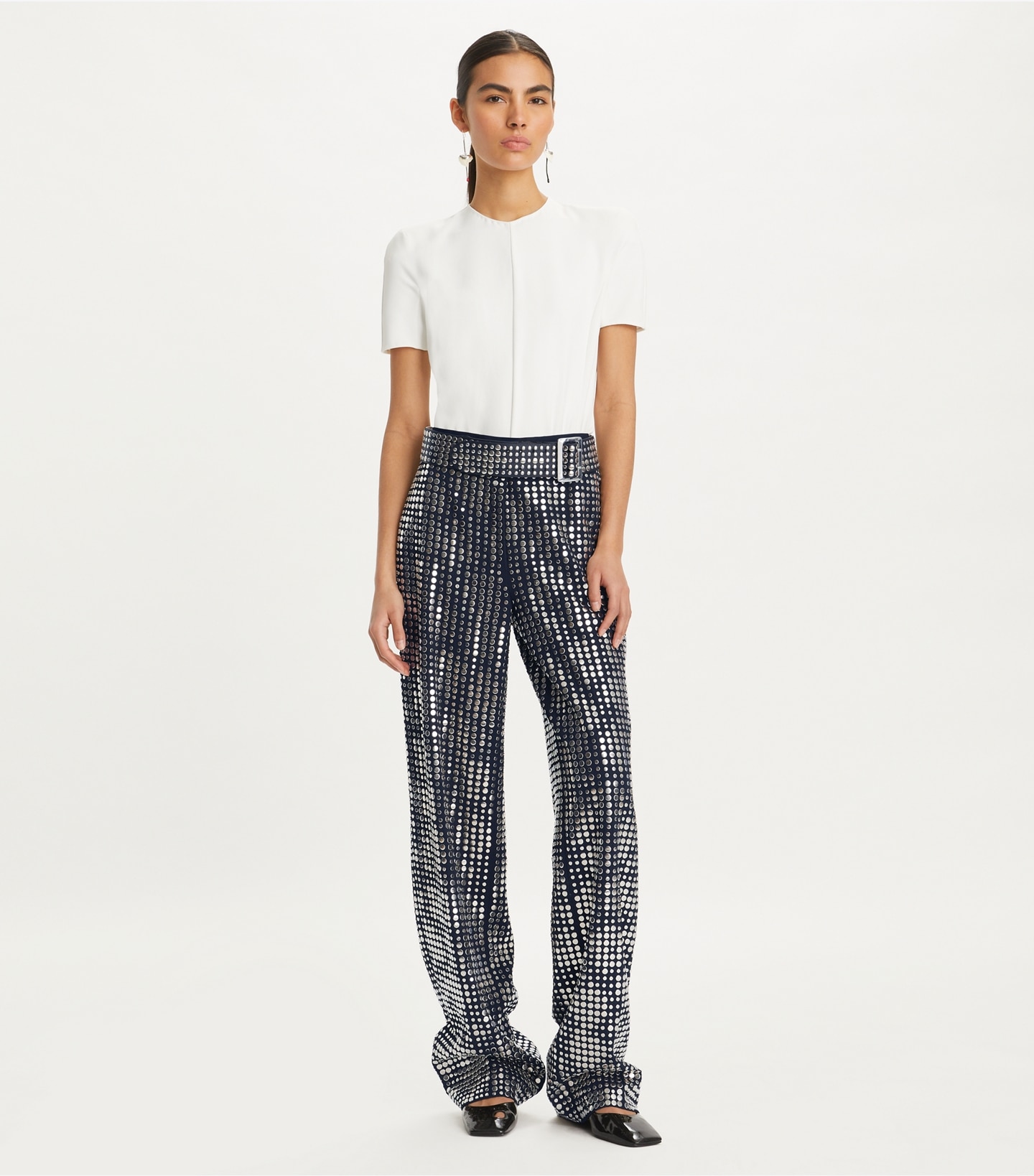 Embellished Viscose Pant