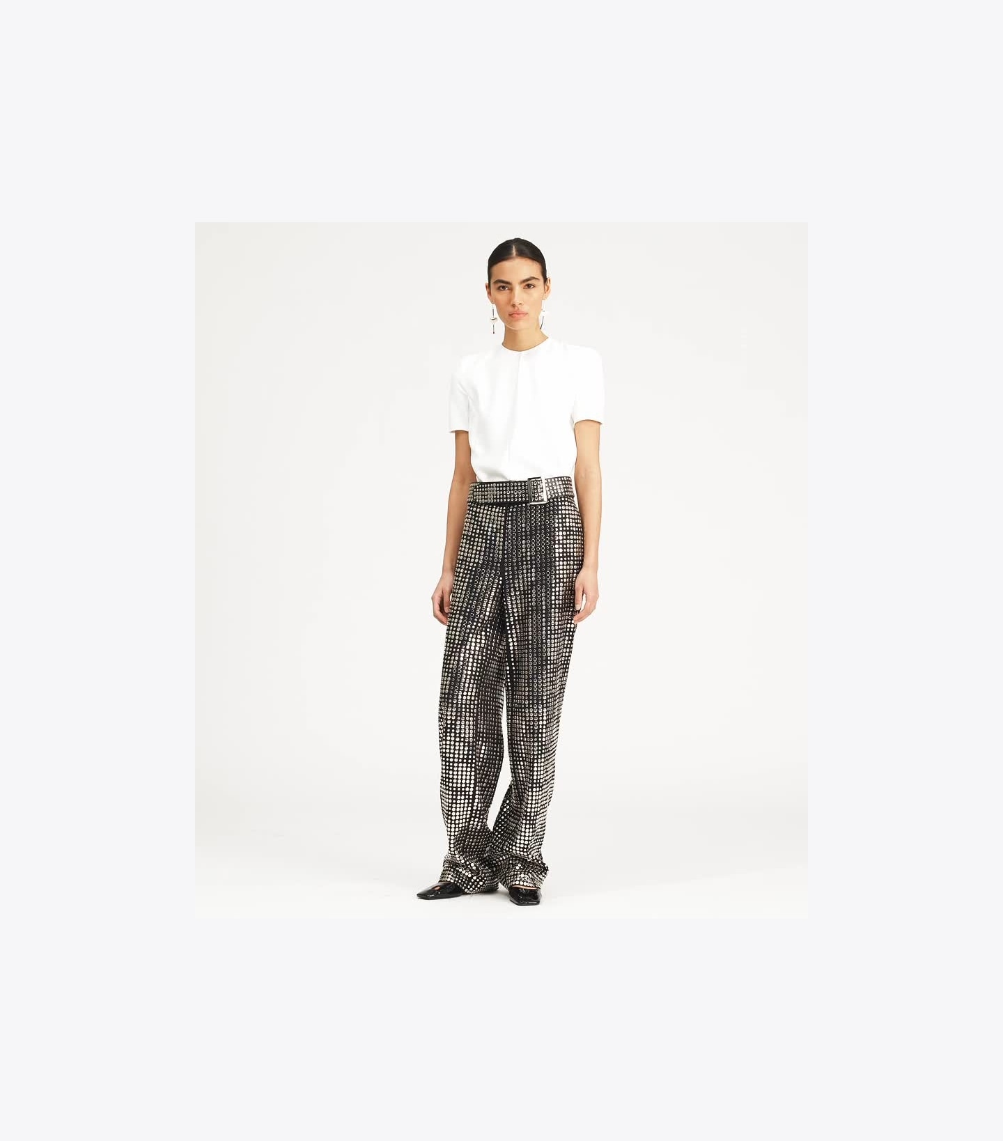 Embellished Viscose Pant