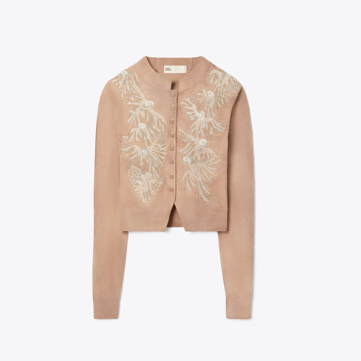 Embellished Wool Cardigan: Women's Designer Sweaters | Tory Burch CA