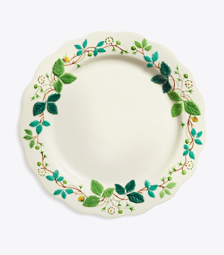 Embossed Flower Dinner Plate, Set of 2: Women's Designer Tabletop &  Drinkware | Tory Burch