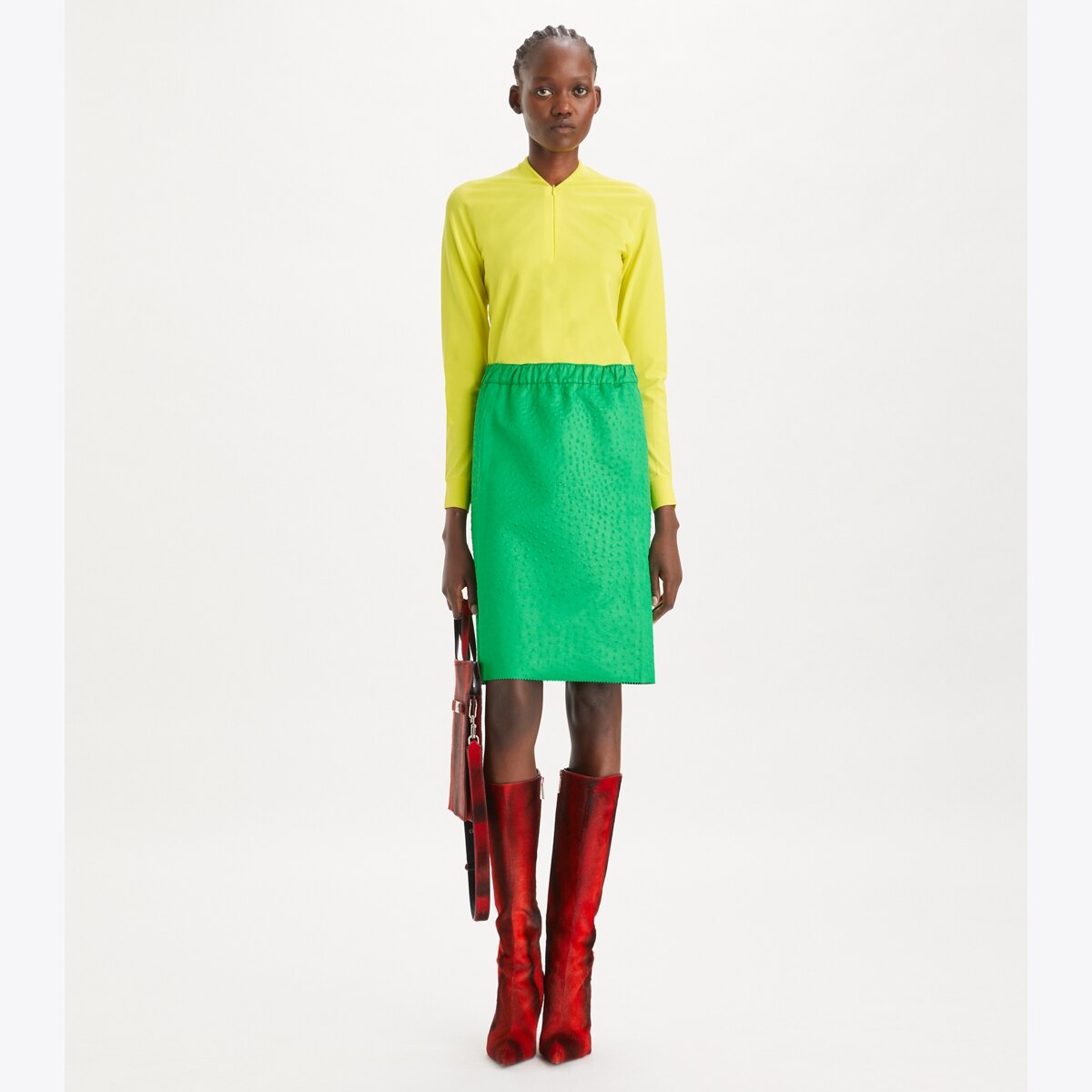 【関税&送料込】Tory Burch Satin Midi Skirt Satin Skirt: Women's Designer Bottoms | Tory Burch