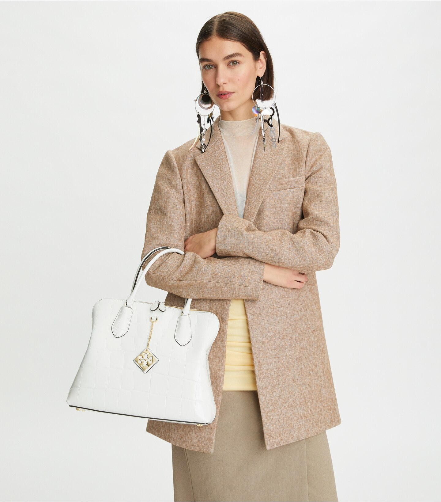 Embossed Swing Satchel
