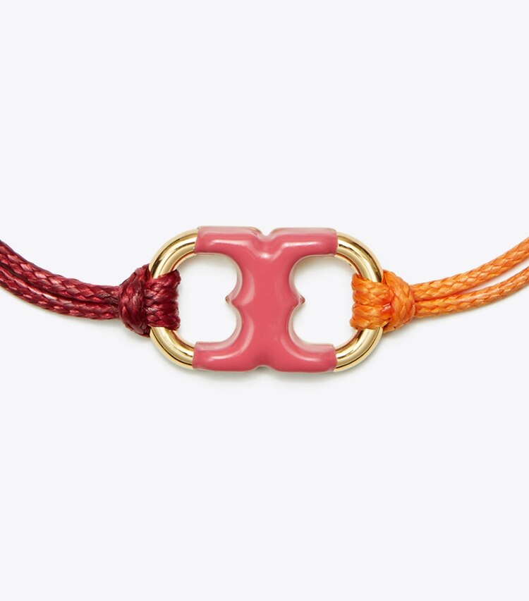 Tory Burch designer armbänder Embrace Ambition Armband in Tory Gold / Red / Orange detail