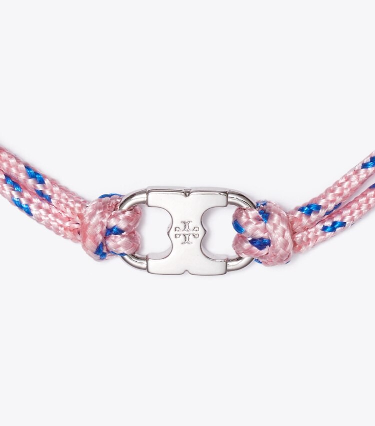 Tory Burch designer armbänder Embrace Ambition Armband in Tory Silver / Pink detail