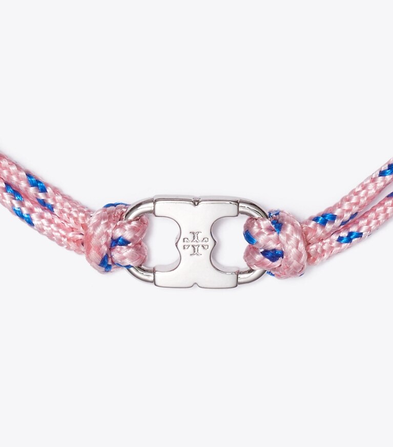 Tory Burch designer armbänder Embrace Ambition Armband in Tory Silver / Pink detail