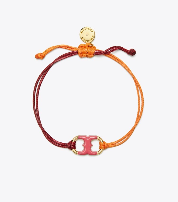 Tory Burch designer armbänder Embrace Ambition Armband in Tory Gold / Red / Orange front