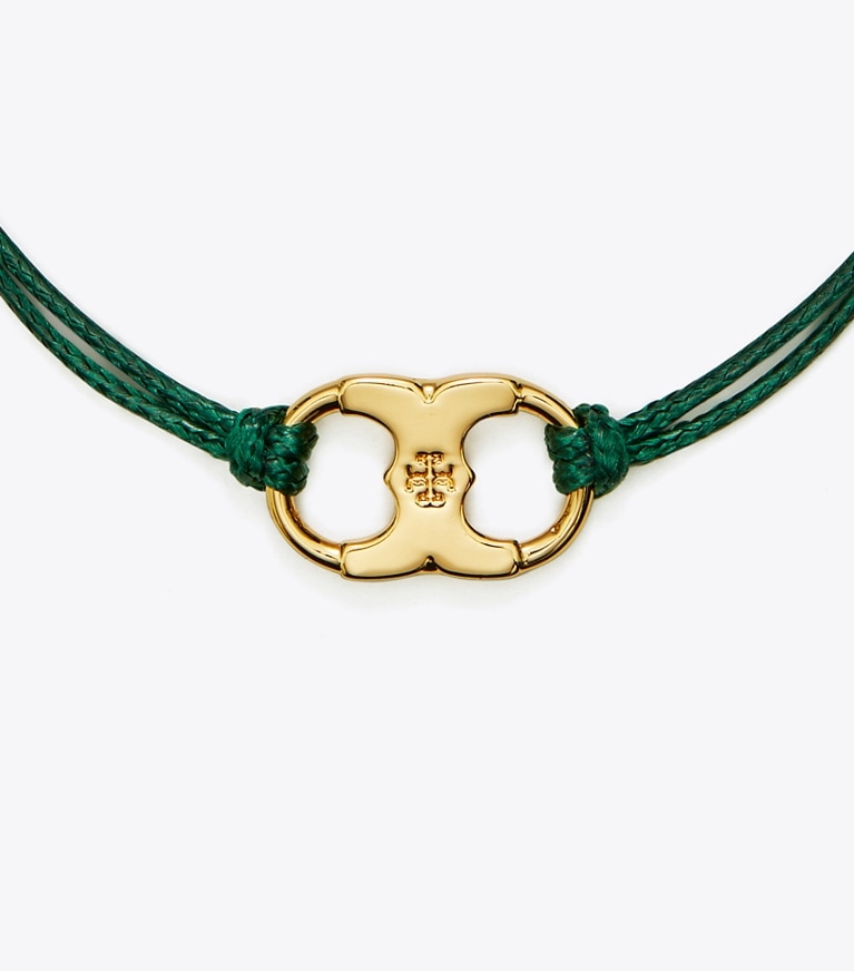 Tory Burch designer ブレスレット エンブレイス アンビション ブレスレット in Green / Tory Gold front
