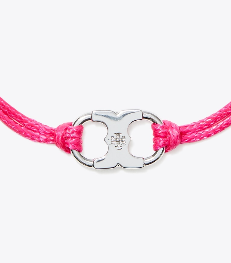 Tory Burch designer bracelets Embrace Ambition Bracelet in Light Silver / Pink front