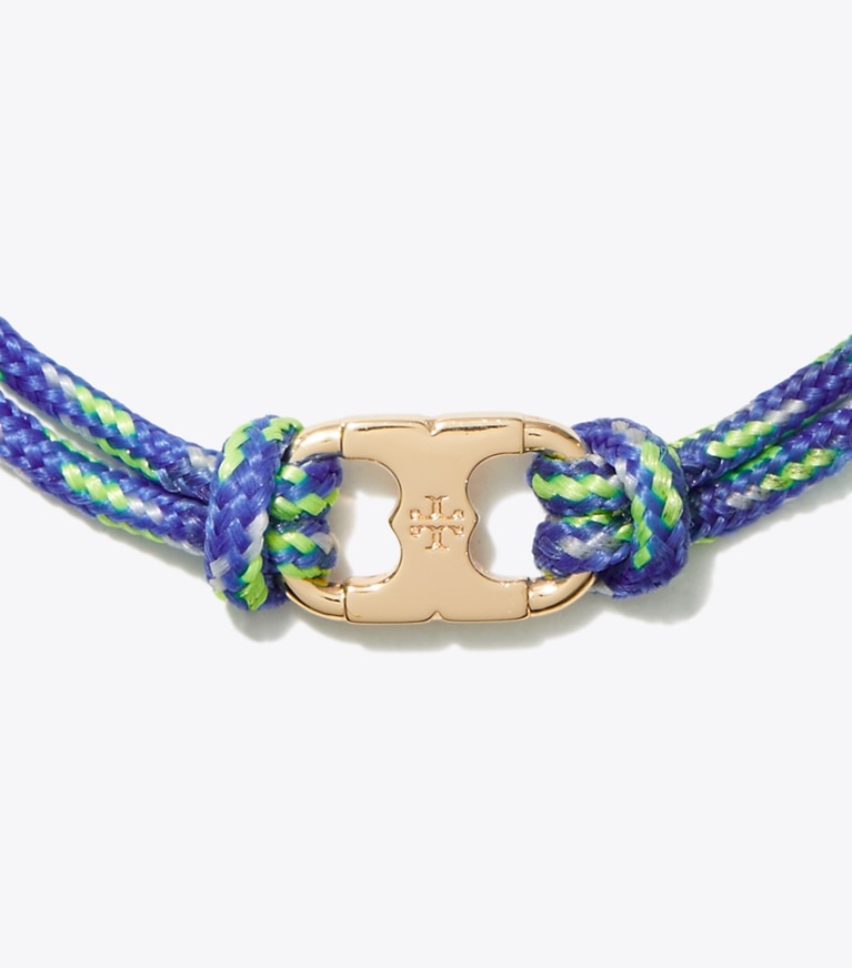 Tory Burch designer bracelets Embrace Ambition Bracelet in Tory Gold / Blue detail