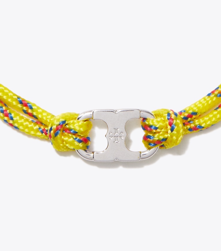 Tory Burch designer bracelets Embrace Ambition Bracelet in Tory Silver / Yellow detail