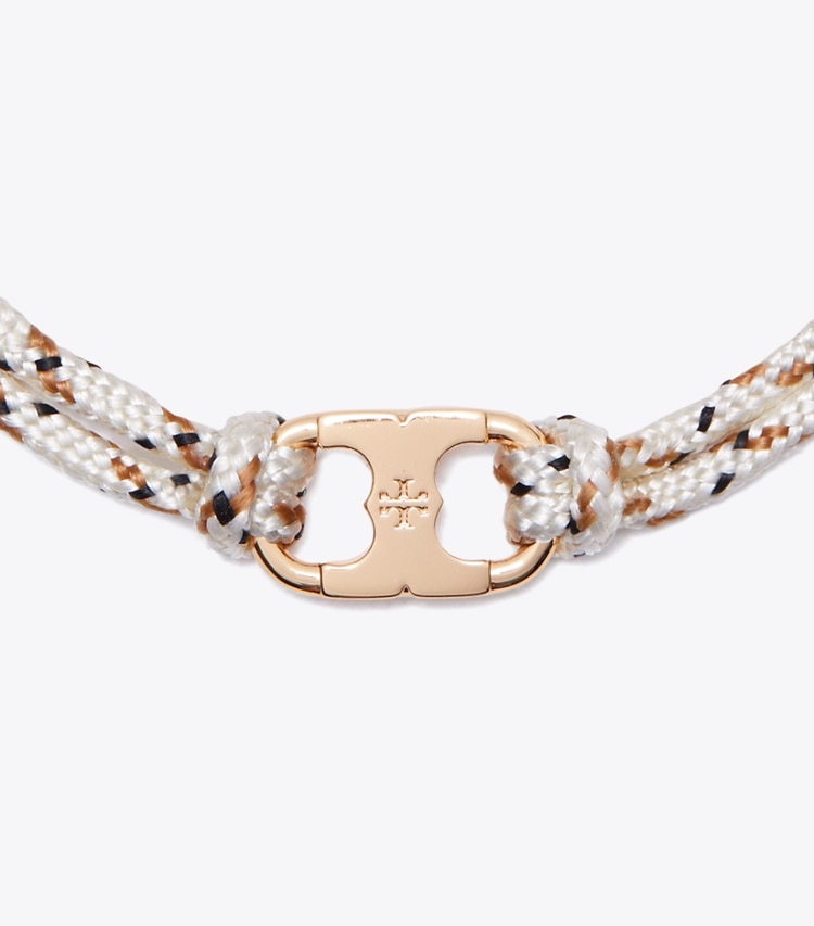 Tory Burch designer ブレスレット エンブレイス アンビション ブレスレット in Tory Gold / Ivory ディテール