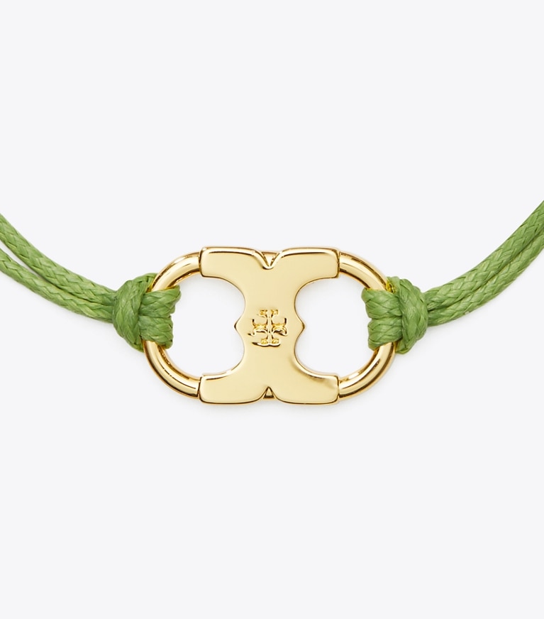Tory Burch designer ブレスレット エンブレイス アンビション ブレスレット in Tory Gold / Light Green front