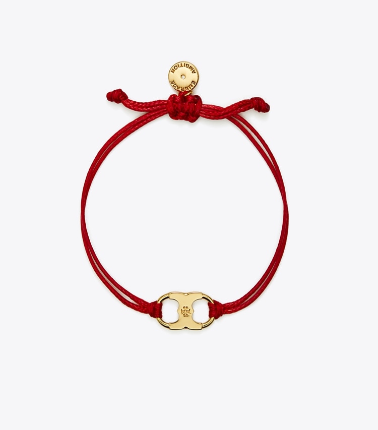 Tory Burch designer ブレスレット エンブレイス アンビション ブレスレット in Red / Tory Gold front