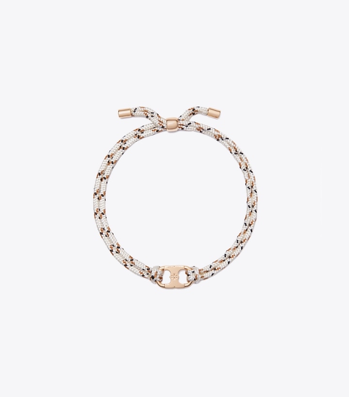 Tory Burch designer ブレスレット エンブレイス アンビション ブレスレット in Tory Gold / Ivory front