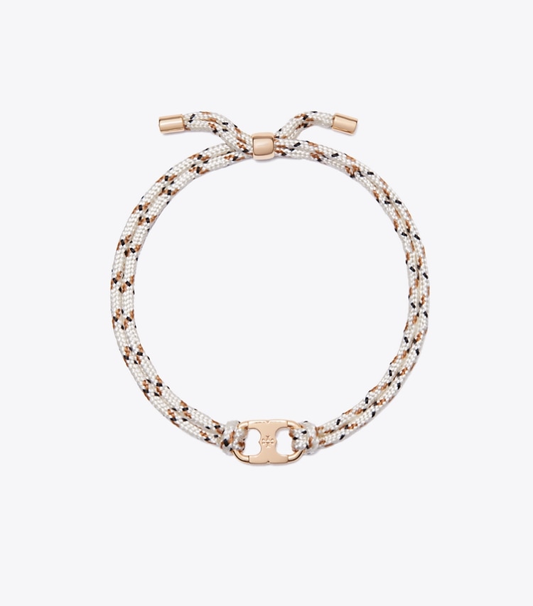 Tory Burch designer ブレスレット エンブレイス アンビション ブレスレット in Tory Gold / Ivory front