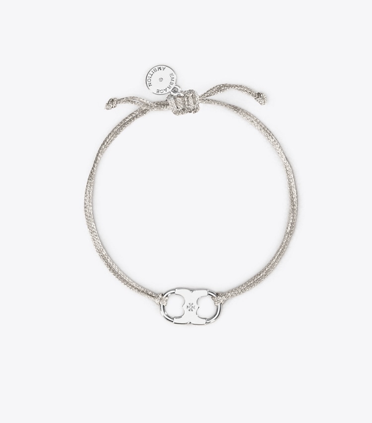 Tory Burch designer bracelets Embrace Ambition Bracelet in Silver/Tory Silver front