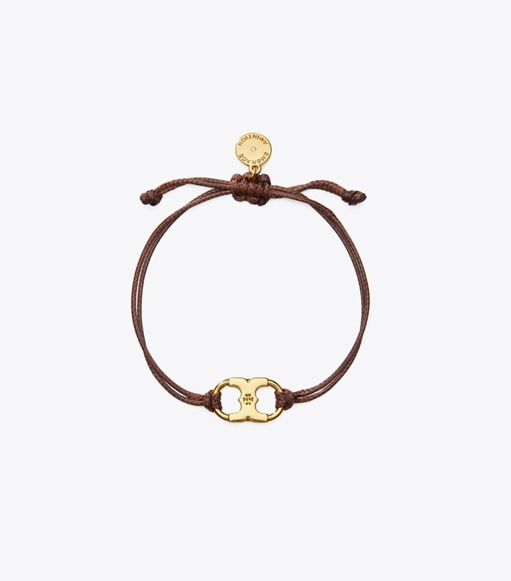 Tory Burch designer ブレスレット エンブレイス アンビション ブレスレット in Tory Gold / Brown front