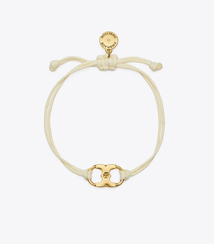 Tory Burch designer bracelets Embrace Ambition Bracelet in Tory Gold / Ivory front