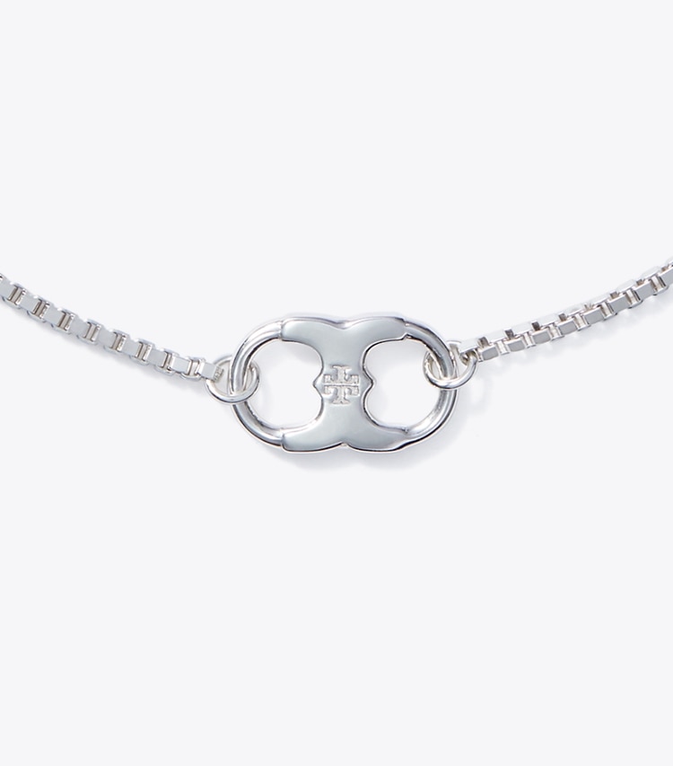 Tory Burch designer bracelets Embrace Ambition Chain Bracelet in Silver detail