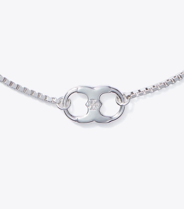 Tory Burch designer bracelets Embrace Ambition Chain Bracelet in Silver front