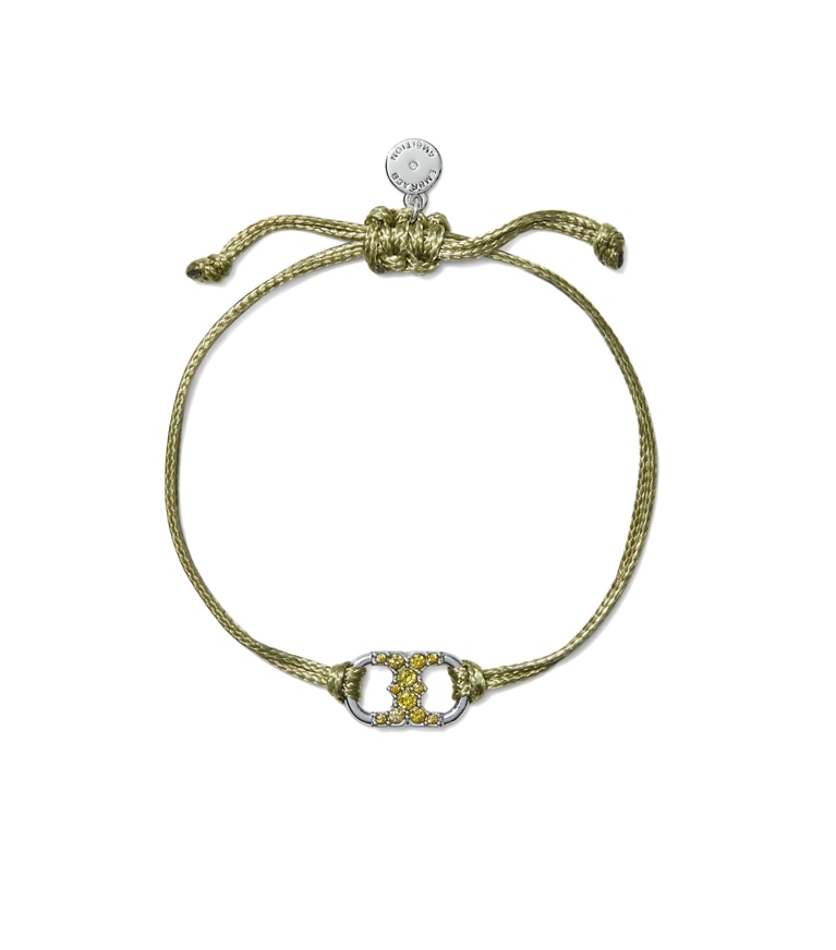 Tory Burch designer bracelets Embrace Ambition Pavé Bracelet in Green / Crystal additional