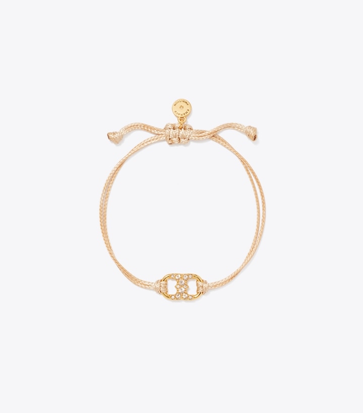 Tory Burch designer ブレスレット エンブレイス アンビション パヴェ ブレスレット in GOLD front