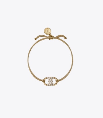 TORY BURCH｜JEWERLY (MILLER PAVE CHAIN BRACELET (80997-7 Miller Pavé Chain Bracelet: Women's Designer Bracelets
