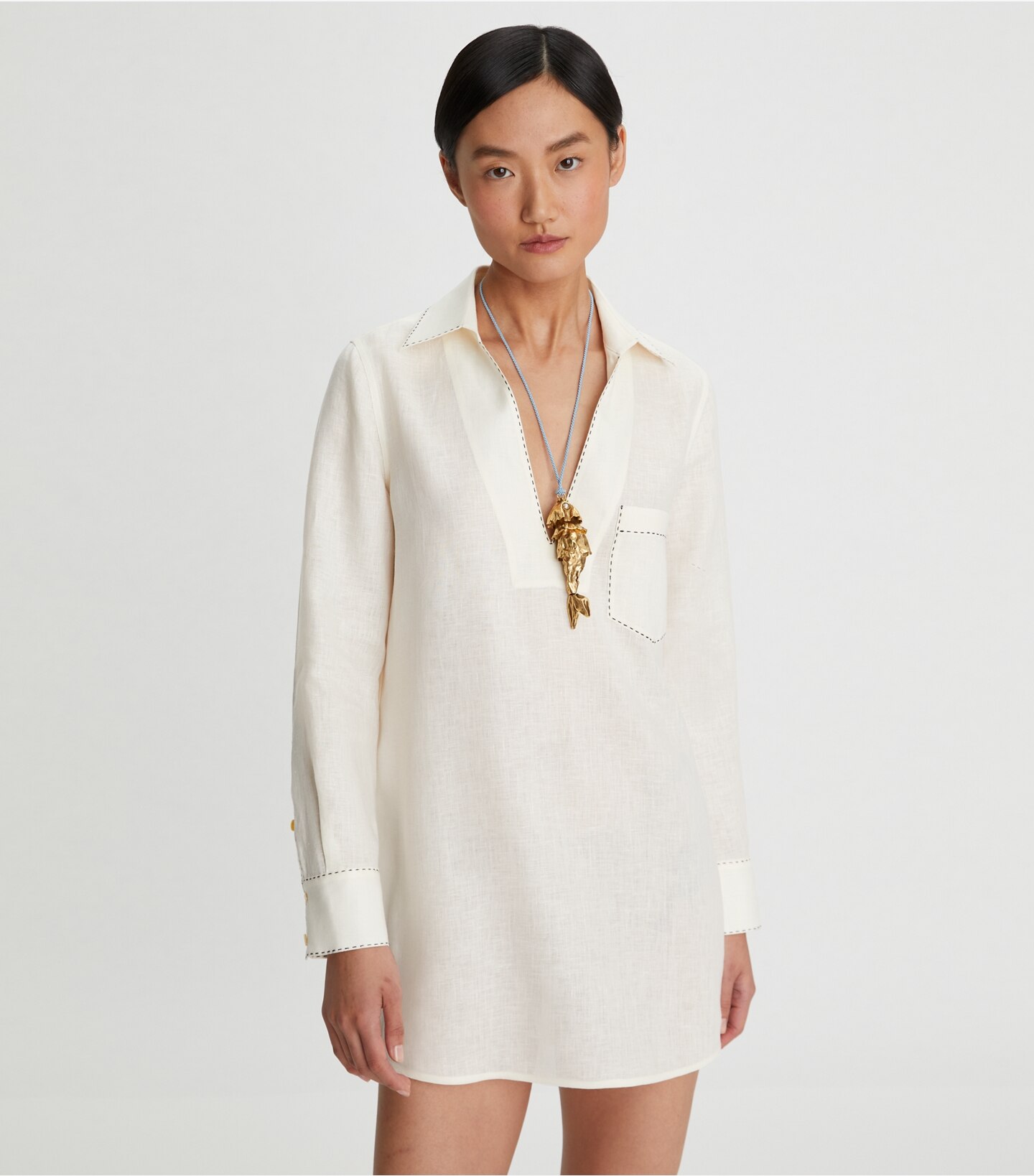 Embroidered Beach Shirt