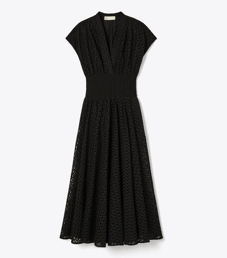 Tory Burch designer ドレス エンブロイダリー コットンドレス in Black front