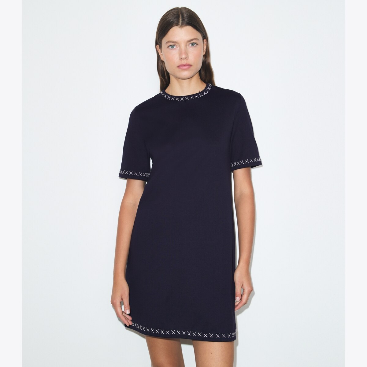 EMBROIDERED COTTON T-SHIRT DRESS - thumbnail 2