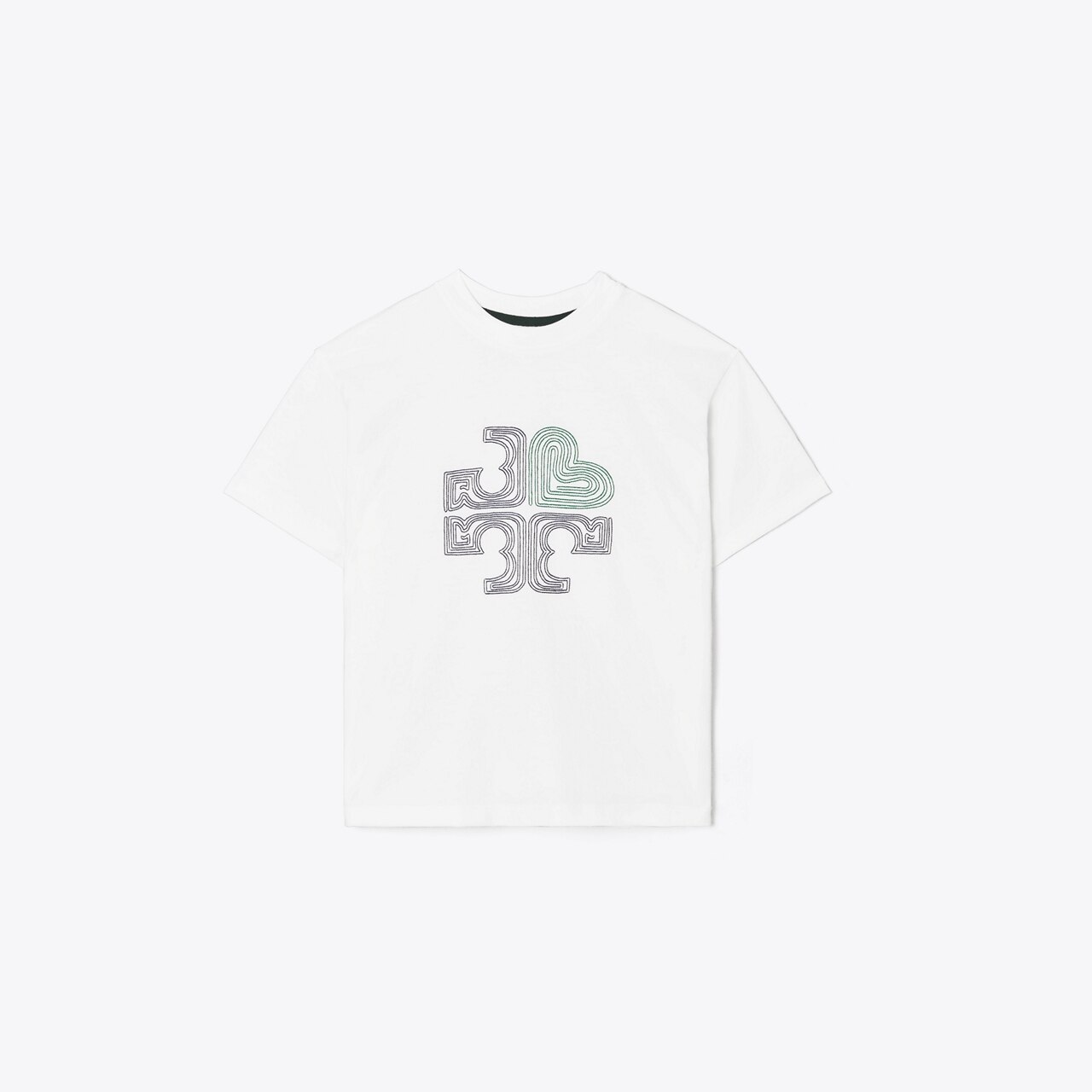Tory Burch CLASSIC EMBROIDERED LOGO - Basic T-shirt - white