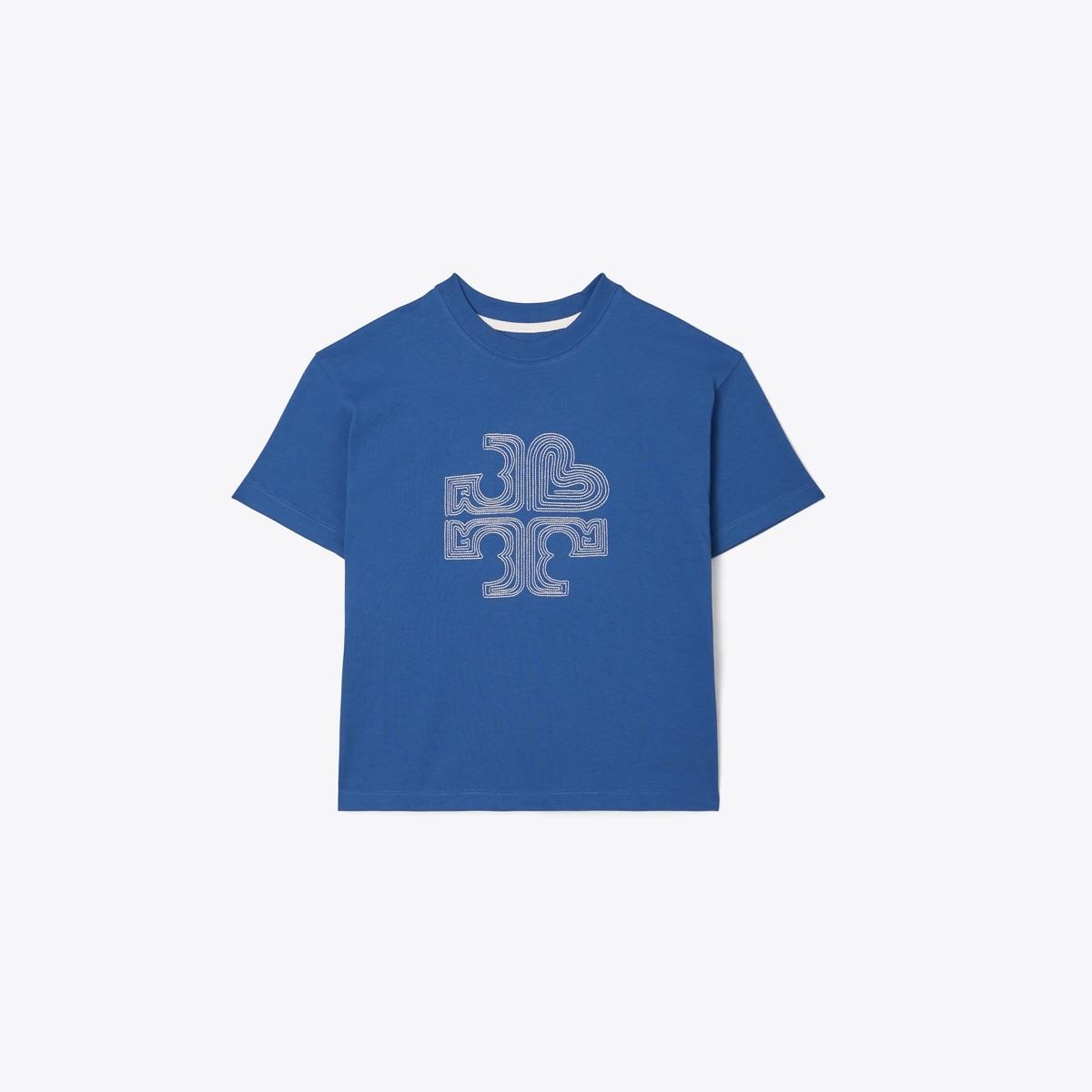 Embroidered Heart Logo T-Shirt: Women's Designer Tops | Tory