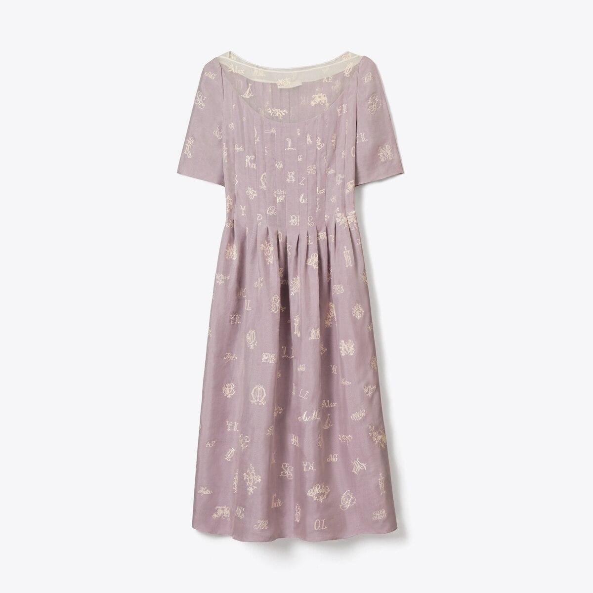 EMBROIDERED SILK DRESS
