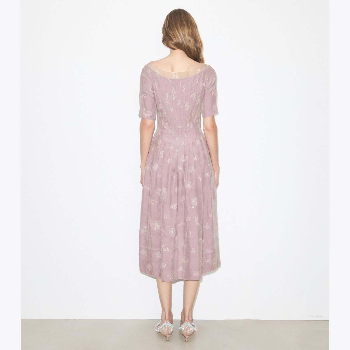 Embroidered Silk Dress: Women's Designer Dresses | Tory Burch