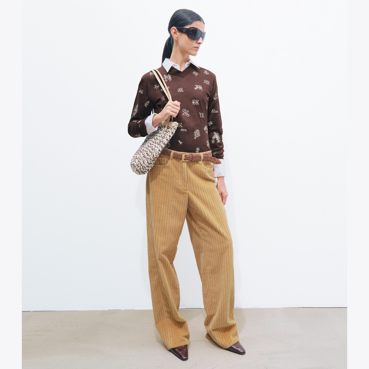 EMBROIDERED SILK SWEATER - thumbnail 3