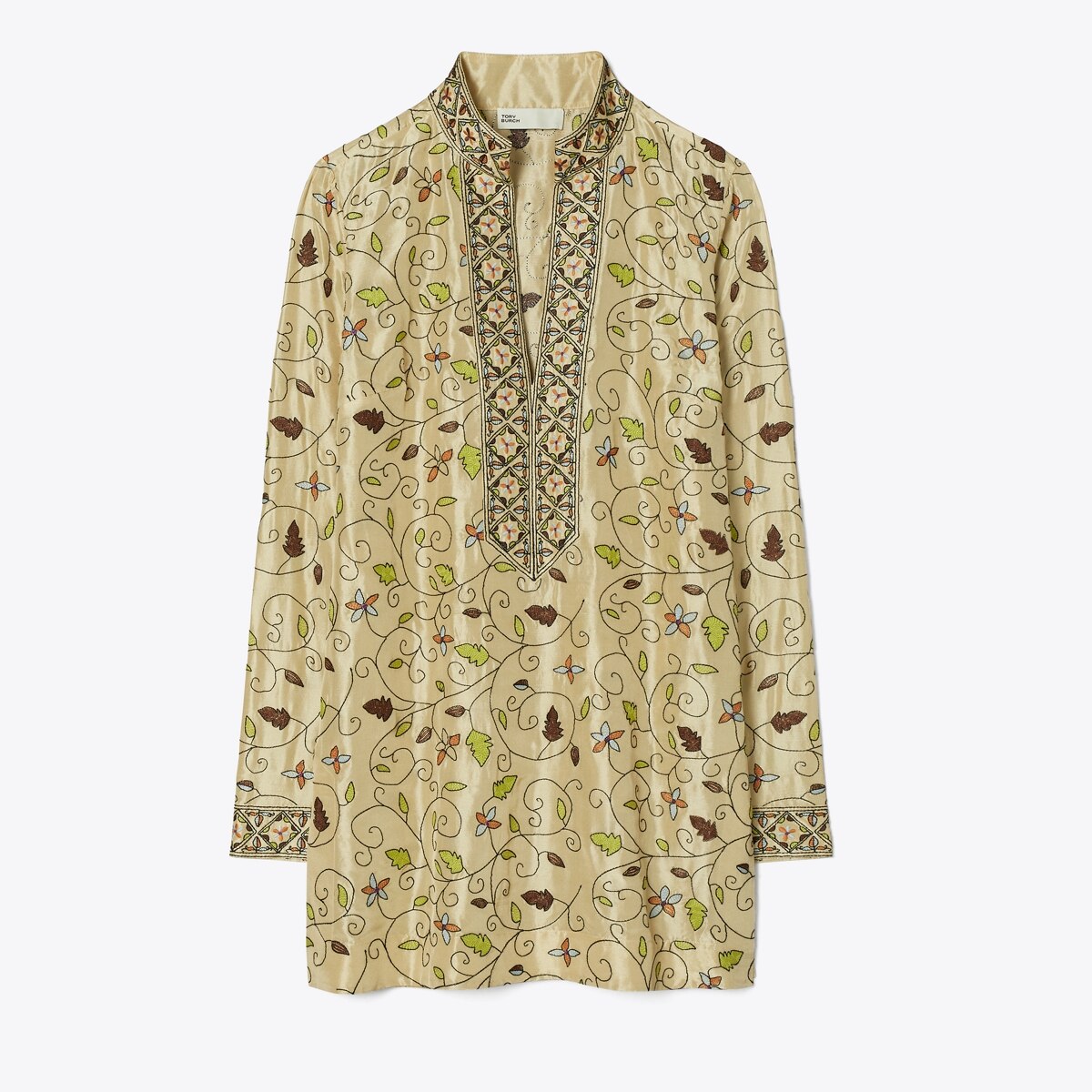 Embroidered Silk Tory Tunic: Women's Designer Coverups | Tory Burch